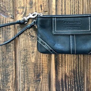 Coach Leather Wristlet
